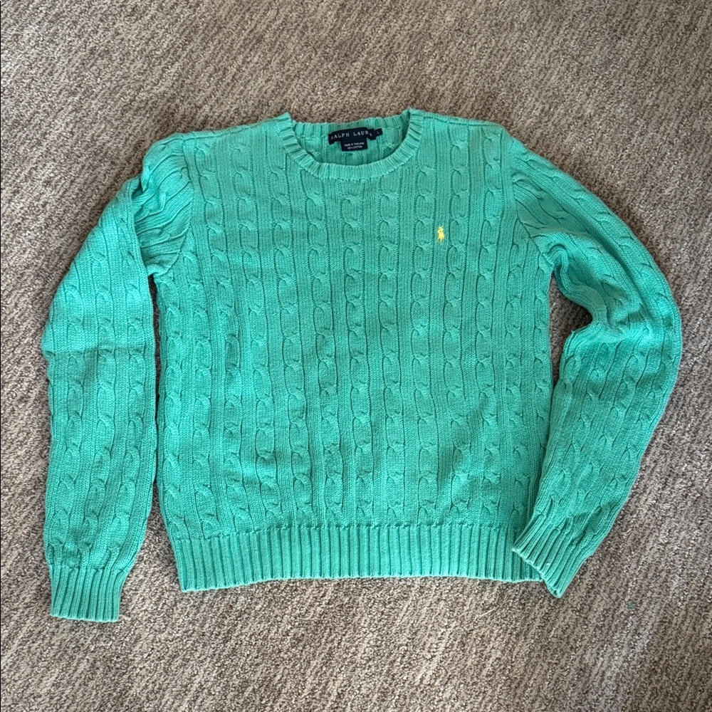 Ralph Lauren Sz L cotton sweater. Vintage in EUC